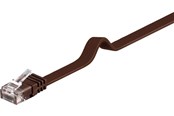 Netzwerk - Kabel - Pro LAN CAT 6 Flat U/UTP - Brown - 1m - 4040849958922