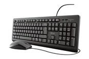 Tastaturen - Trust Primo - Tastatur & Maus Set - Schwarz - 23970
