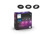 Smart-Home - Philips Hue Centura Recessed Spotlight Round - Black - 3-Pack - 929003809501