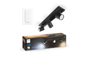 Smart-Home - Philips Hue Runner Tripple Spotlight - Black - With Dimmer Switch - 929003811901