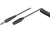 Display Kabel - Pro Headphone extension cable 6.35 mm coiled cable - 4040849500169