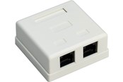 Netzwerk - Kabel - Pro 2-port RJ45 surface mount installation box CAT 6 UTP white - Weiß - 0cm - 4040849776335