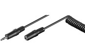 Audio Kabel - Pro Headphone extension cable 3.5 mm coiled cable - 4040849500176