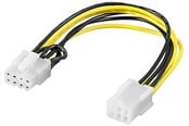 Stromkabel (Intern) - Pro Power cable/adapter for PC graphics card PCI-E/PCI Express 6-pin to 8-pin - 4040849936357