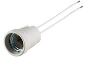 Zubehör (Halterungen, Steckdosen etc.) - Pro E27 lamp holder / base / socket with twin cable - 4040849091827