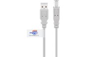 USB Kabel - Pro USB-A <-> USB Mini-B (4-pin) - 5m - Grau - 4040849508332