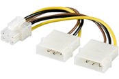 Stromkabel (Intern) - Pro Power cable/adapter for PC graphics card 6-pin PCI-E/PCI Express - 4040849513602