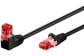 Netzwerk - Kabel - Pro LAN CAT 6 U/UTP - 90° - Schwarz - 0.25m - 4040849515132