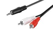 Audio Kabel - Pro Audio cable AUX adapter 3.5 mm male to stereo RCA male CU - 4040849516528