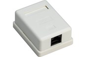Netzwerkzubehör - Pro 1-port RJ45 surface mount installation box CAT 6 UTP white - 4040849776328