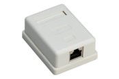 Netzwerkzubehör - Pro 1-port RJ45 surface mount installation box CAT 6 STP white - 4040849776342