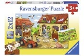 Puzzle - Ravensburger Working On The Farm 2x12p - 10107560