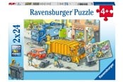 Puzzle - Ravensburger Working Trucks 2x24p - 10105096