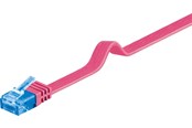 Netzwerk - Kabel - Pro LAN CAT 6A U/UTP flat - Rosa - 0.5m - 4040849962981