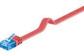 Netzwerk - Kabel - Pro LAN CAT 6A U/UTP flat - Rot - 1m - 4040849963117