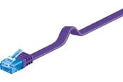 Netzwerk - Kabel - Pro CAT 6A U/UTP flat - Lila - 1m - 4040849963131