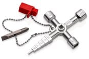 Werkzeuge für Sanitärarbeiten - KNIPEX Profi-Key, für gängige Absperrsysteme - 00 11 04