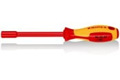 Werkzeuge für elektrische Arbeiten - KNIPEX Steckschlüssel, mit Schraubendreher-Griff - 98 03 07