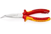 Handwerkzeuge - KNIPEX Flachrundzangen mit Schneide, (Storchschnabelzangen) - 26 26 200 T