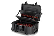 Haus & Garten - KNIPEX Werkzeugkoffer "Robust45 Move" Elektro, leer, mit integrierten Rollen und Teleskopgriff - 00 21 37 LE