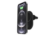 Handys - Adapter und Ladegeräte - Belkin BOOST CHARGEª Magnetic wireless Car Vent Mount + Car Charger CLA Black - WIC004BTBK