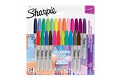 Utensilien zum Schreiben und Zeichnen - Sharpie Permanent Marker | Marker Stifte mit feiner Spitze | gemischte Electro Pop- und Originalfarben | 24 Stück Market Set - 1940862