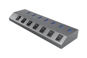 USB-Hubs - RaidSonic ICY BOX USB-Hubs - USB 3.2 - 7 - Grau - IB-HUB1701-C3