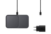 Handys - Adapter und Ladegeräte - Samsung Wireless Charger Duo (Incl. Power Adapter) - Black - EP-P5400TBEGEU