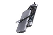 Dockingstationen - AXAGON HMC-6M2 - docking station - USB-C 3.2 Gen 1 / Thunderbolt 3 - HDMI - GigE - HMC-6M2