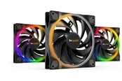 Gehäuselüfter - be quiet! LIGHT WINGS 140mm PWM high-speed Triple-Pack - Gehäuselüfter - 140mm - Schwarz mit RGB LED - 31 dBA - BL079