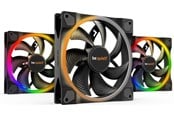 Gehäuselüfter - be quiet! LIGHT WINGS 140mm PWM - triple pack - Gehäuselüfter - 140mm - Schwarz mit RGB LED - 23 dBA - BL078