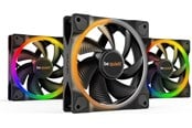 Gehäuselüfter - be quiet! LIGHT WINGS 120mm PWM - triple pack - Gehäuselüfter - 120mm - Schwarz mit RGB LED - 21 dBA - BL076