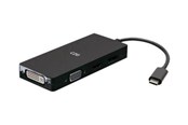 Dockingstationen - C2G USB C Multiport Adapter with HDMI DisplayPort DVI & VGA - docking station - USB-C - VGA DVI HDMI DP - C2G54454