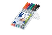 Utensilien zum Schreiben und Zeichnen - Staedtler Universal pen Lumocolor non-p F 6pc - 316 WP6
