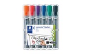 Utensilien zum Schreiben und Zeichnen - Staedtler Flipchart marker Lumocolor 6pcs.box - 356 B WP6