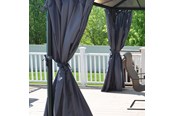 Gartengeräte - Canopia Curtain set for Martinique 4300 & Milano 4300 rectangular garden gazebo Palram - 540-094