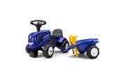 Rutscherautos und Laufräder - Falk Tractor with trailer rake and shovel Baby New Holland - 808-023