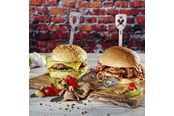 Küchengerät - GEFU Hamburgerspieße 2 Stück, TORRO, Bull + Axt - 4006664154352