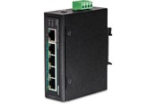 Switches - TRENDnet TI-PE50 5-Port Industrial Fast Ethernet PoE+ DIN-Rail Switch - TI-PE50