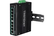 Switches - TRENDnet TI-PG80B 8-Port Industrial Gigabit PoE+ DIN-Rail Switch (24 – 56V) - TI-PG80B