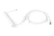 Tastaturen - DUTZO Coiled Aviator USB-C cable - White - Upgrade-Zubehör - Weiss - DCA-UC-WHT