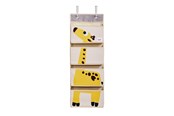 Kinderzimmer - 3 Sprouts Hanging Wall Organizer - Yellow Giraffe - IWOGRF