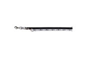 Hunde - Trixie Silver Reflect adjustable leash XS–S: 2.00 m/15 mm black/silver grey - TX12214