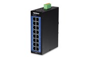 Switches - TRENDnet TI-G160i 16-Port Industrial Gigabit L2 Managed DIN-Rail Switch - TI-G160I
