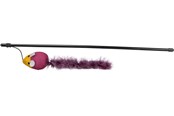 Katzen - Trixie Katzenspielzeug Spielangel mit Vogel und Glocke Assortierte Farben 50cm - TX45289