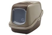 Katzen - Savic Nestor Cat Toilet Home warm gray-chocolate brown 56x39cm - K0227B