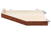 Nagetiere - Trixie Corner Shelter Platform Bark Wood 33x33cm - TX62167