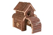 Nagetiere - Trixie Finn house mice bark wood 13 × 20 × 20 cm - TX6203