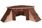 Nagetiere - Trixie Eckhaus Thordis Gemütliches Versteck für Kleintiere 35x15x37cm - TX6128