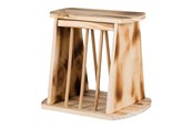 Nagetiere - Trixie Hay manger with lid wood/flamed 25 × 22 × 18 cm - TX61193